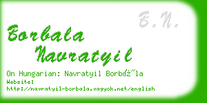 borbala navratyil business card